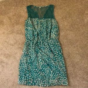 Green flowery dress